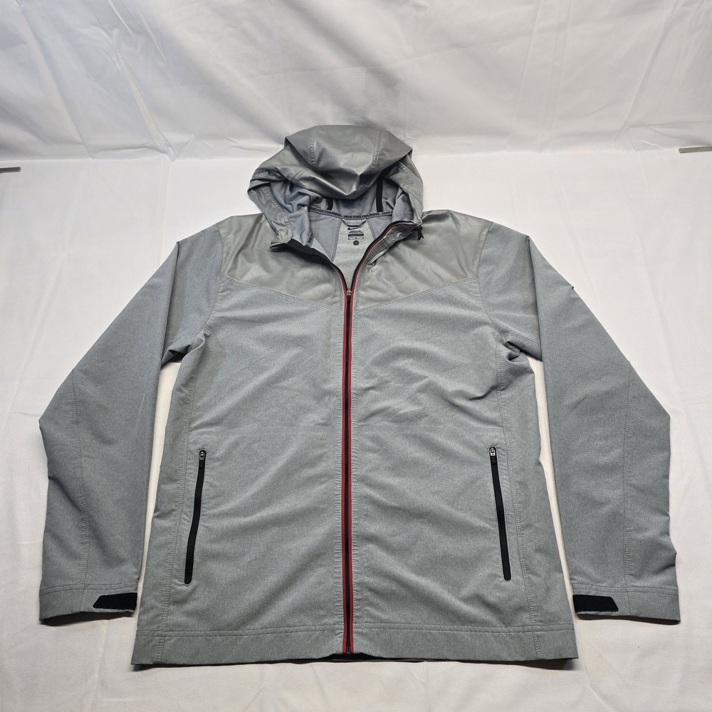 Nike Pro Trainer Full Zip Storm Running Jacket Size M Men Gray